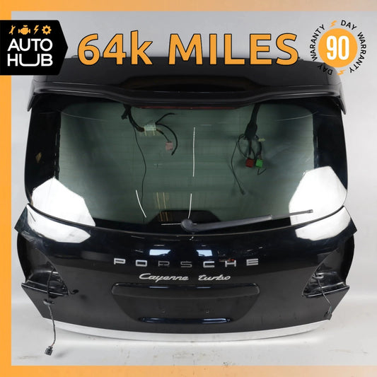 11-14 Porsche Cayenne 958 Trunk Lid Liftgate Tailgate Hatch Shell w/ Spoiler OEM - photo 1