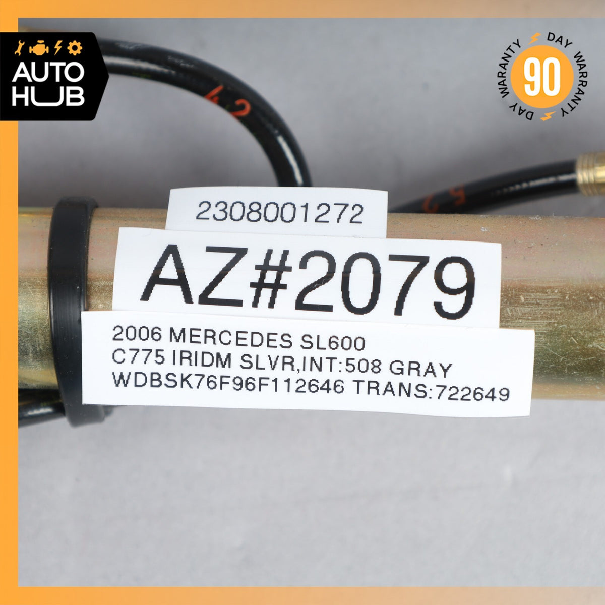 Mercedes R230 SL600 Convertible Top Main Drive Lift Cylinder Right Side OEM - photo 12