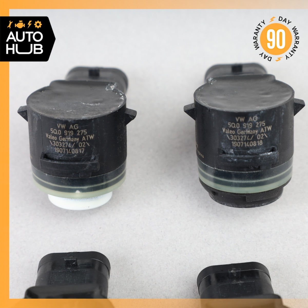 15-18 Porsche Macan Cayenne Front Bumper Parking Assist Sensor PDC Set OEM 88k - photo 15