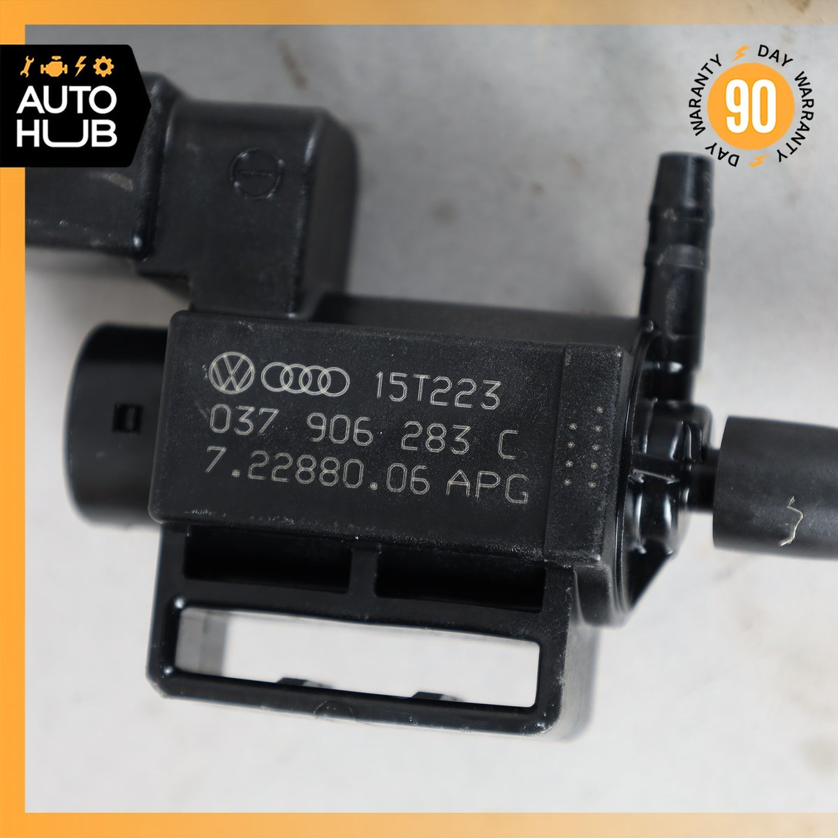 Porsche Cayenne 958 Air Smog Pump Change Over Purge Valve w/ Hose 037906283C OEM - photo 11