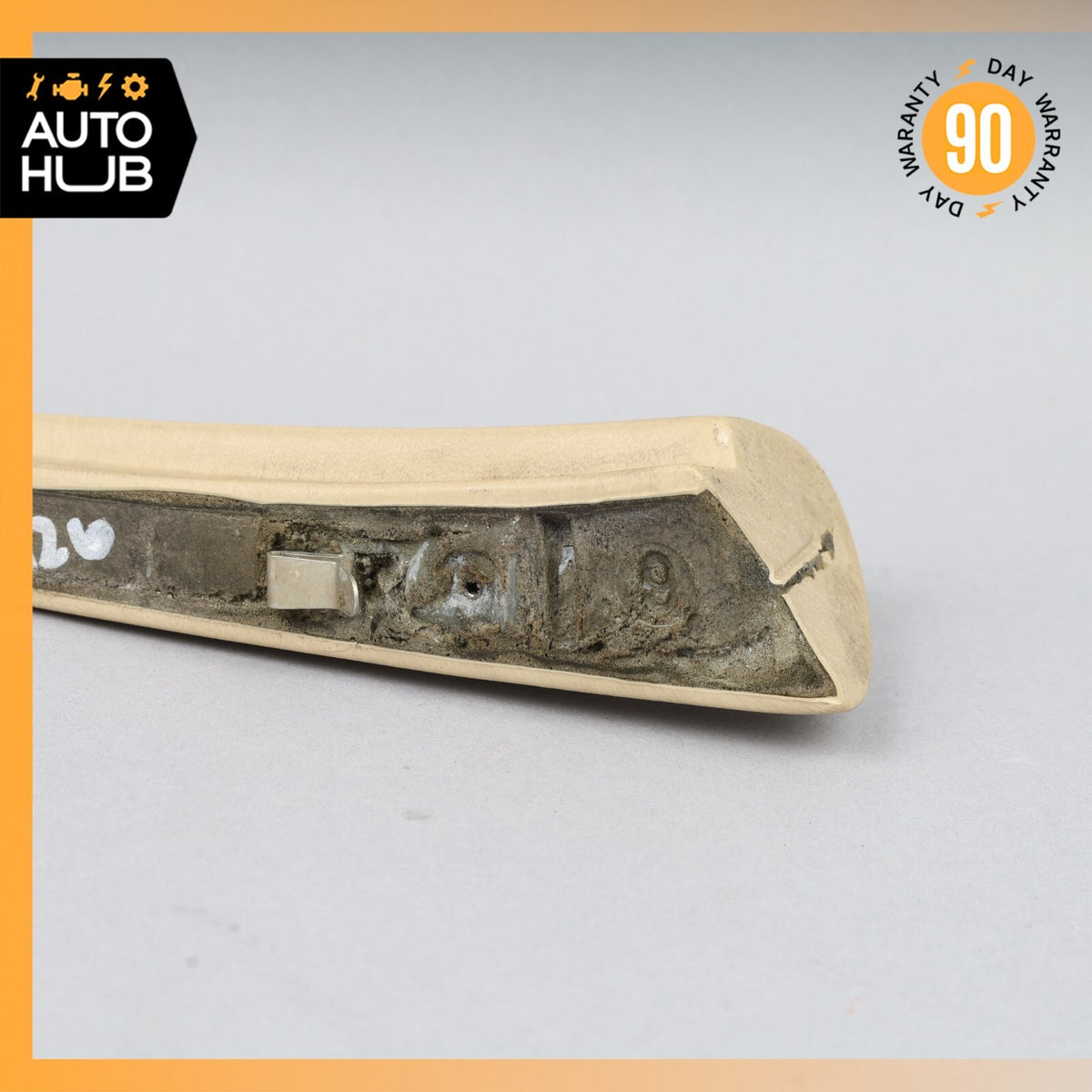 Mercedes W126 420SEL Front Left Door Window Panel Trim Beige OEM - photo 10