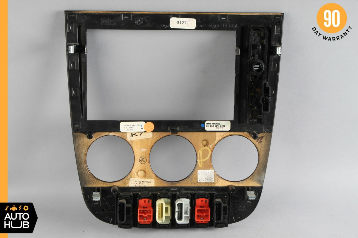 02-05 Mercedes W163 ML320 ML350 ML500 Center Console Trim Bezel Wood OEM - photo 6