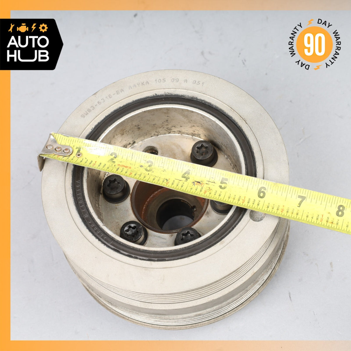 10-23 Jaguar X150 XKR / Range Rover Engine Crankshaft Balancer Pulley OEM 46k - photo 15