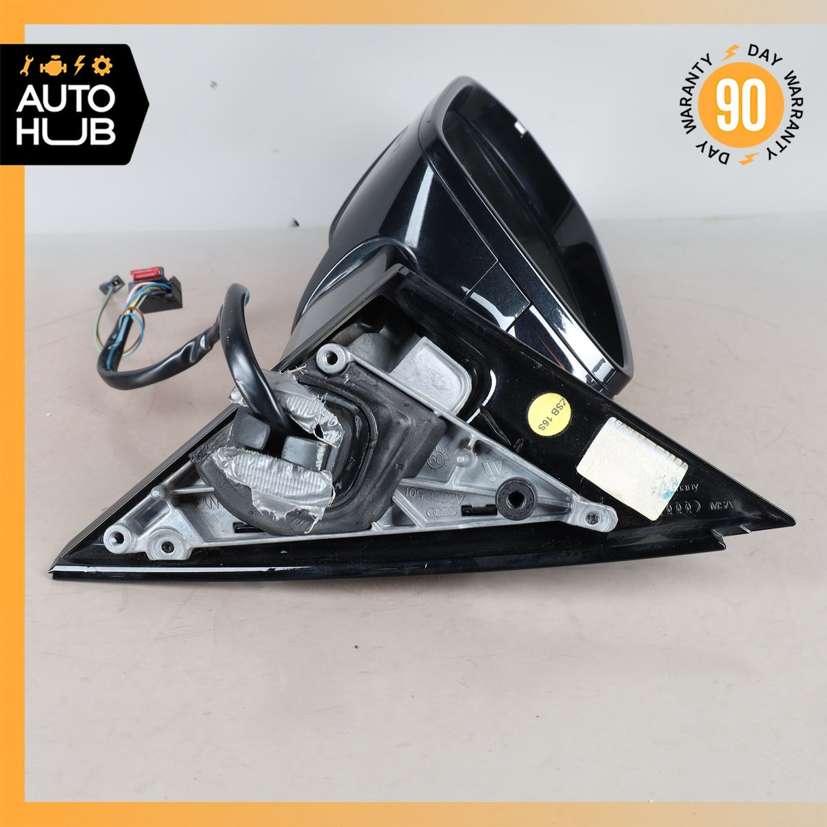 11-18 Audi D4 A8 S8 Front Left Side Rear View Mirror w/ Blind Spot Black OEM - photo 10