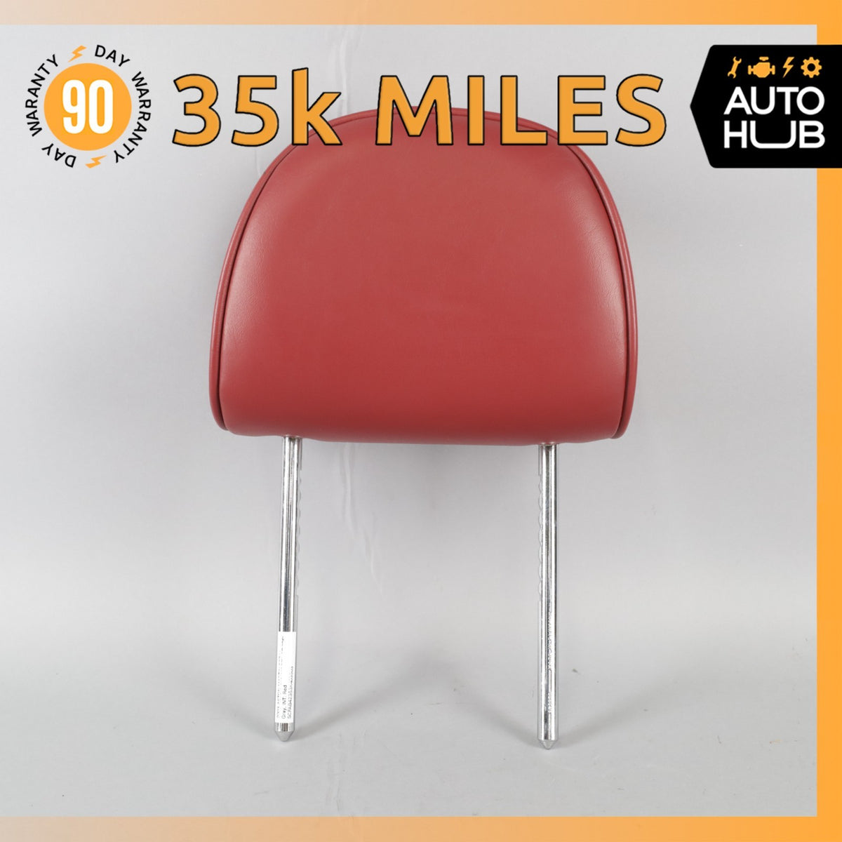 00-04 Aston Martin DB7 Vantage Front Left or Right Seat Headrest Red OEM 35k - photo 1