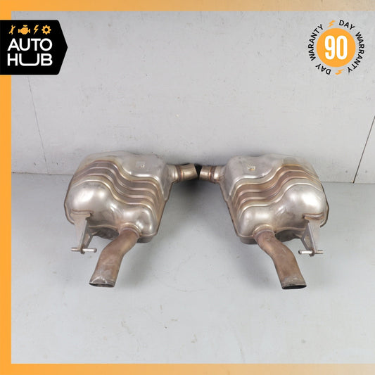 17-23 Mercedes W213 E300 M274 Left & Right Exhaust Muffler Mufflers OEM 89k - photo 1