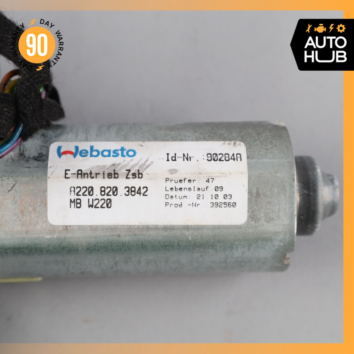00-06 Mercedes W220 S600 CL500 S55 AMG Sunroof Sun Roof Motor 2208203842 OEM - photo 7