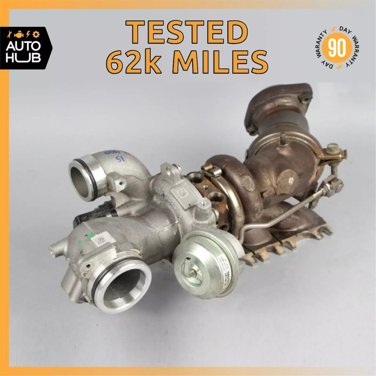 Mercedes R231 SL400 SL450 M276 Right Turbocharger Turbo Charger Manifold OEM 62k - photo 1