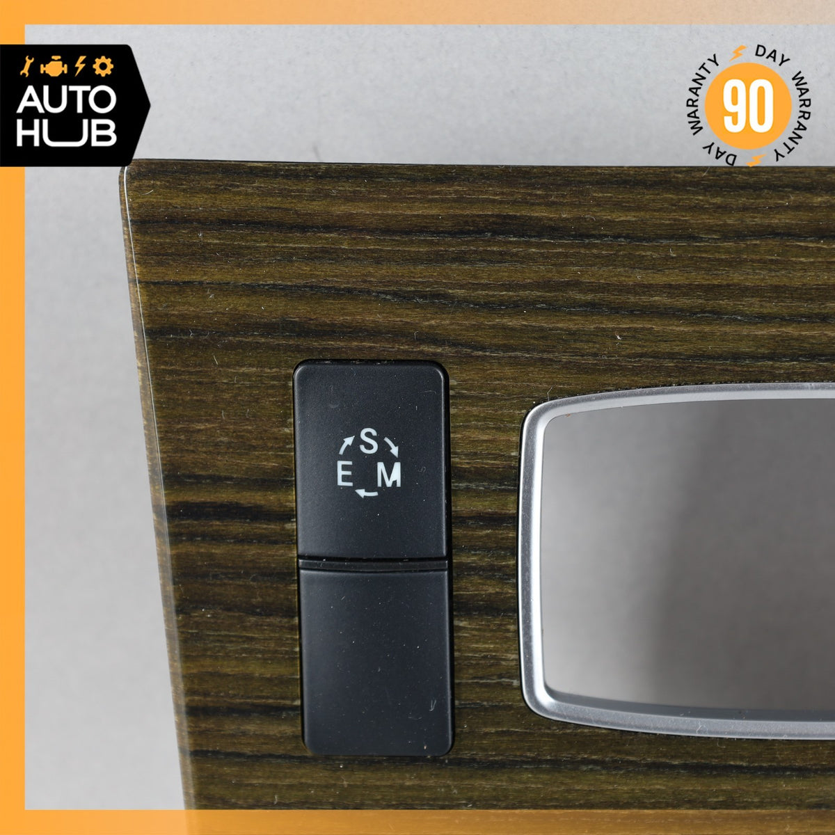 Mercedes W218 CLS550 Center Console Switch Trim Bezel Cover Wood OEM - photo 2