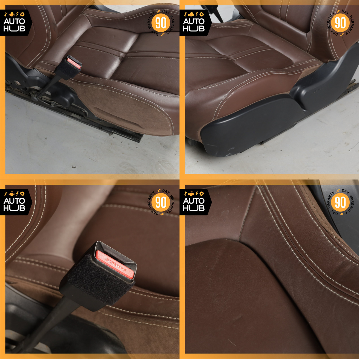 15-17 Jaguar F-Type Coupe Left Driver Side Seat Cushion Assembly Brown OEM - photo 5