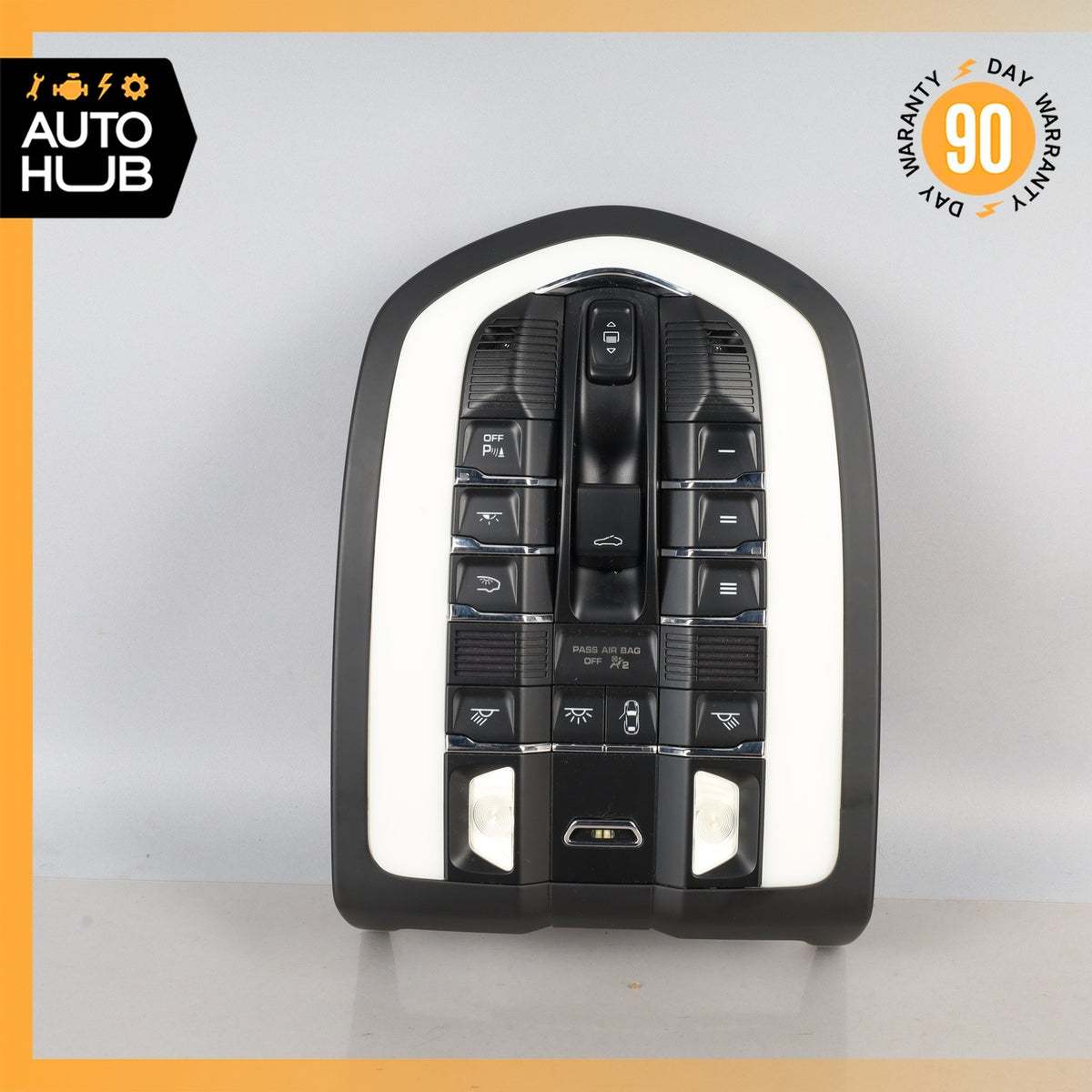 10-18 Porsche Cayenne 958 Panamera Front Overhead Dome Light Lamp Black OEM - photo 1