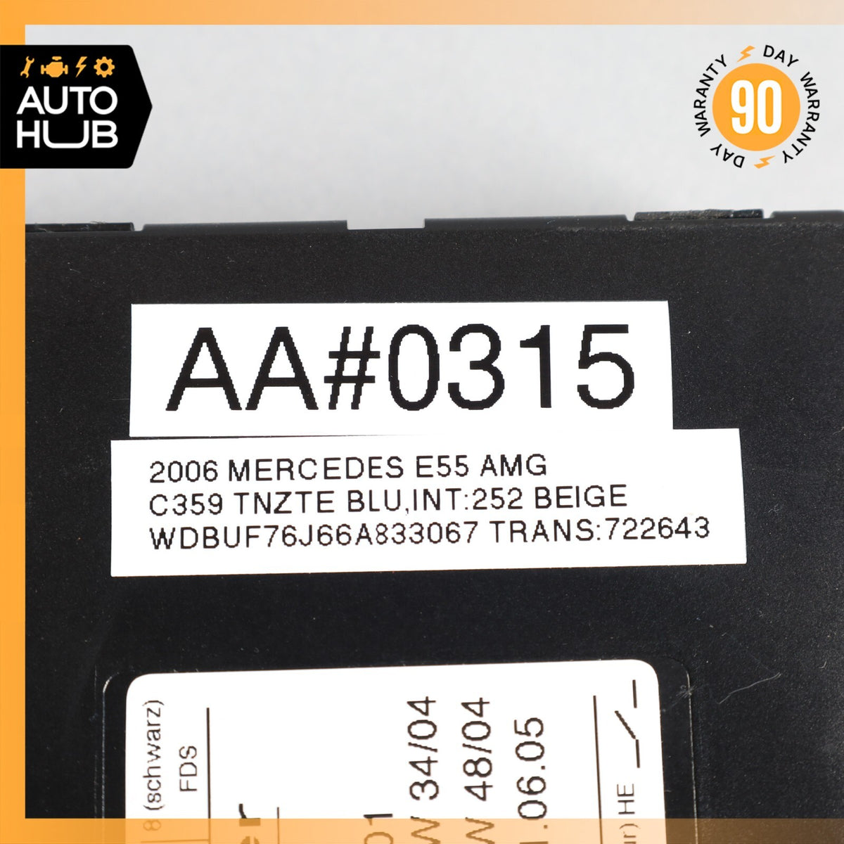 03-12 Mercedes W211 E55 AMG E550 Front Right Seat Control Module 2118705026 OEM - photo 8