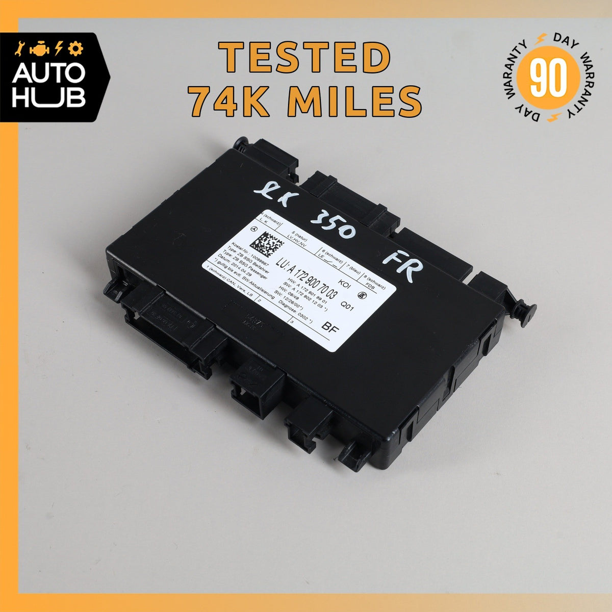 Mercedes R172 SLK250 E400 CLS550 C350 Seat Control Module Front Right Side OEM - photo 1