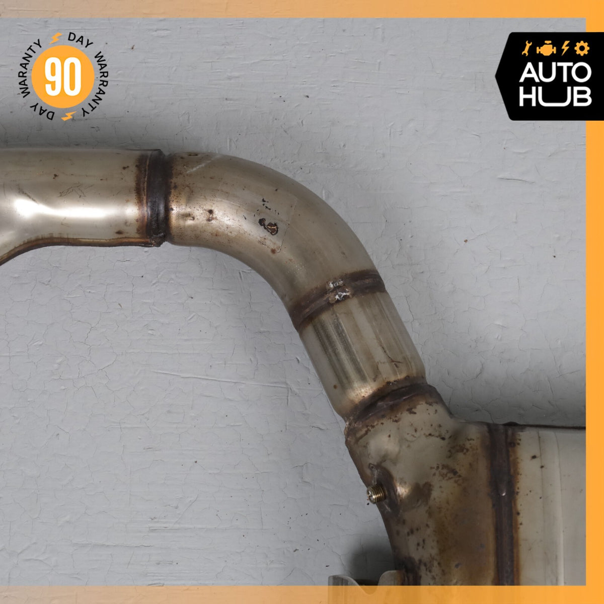 14-16 Mercedes W212 E250 Diesel Exhaust Mid Pipe Center Resonator Silencer OEM - photo 10