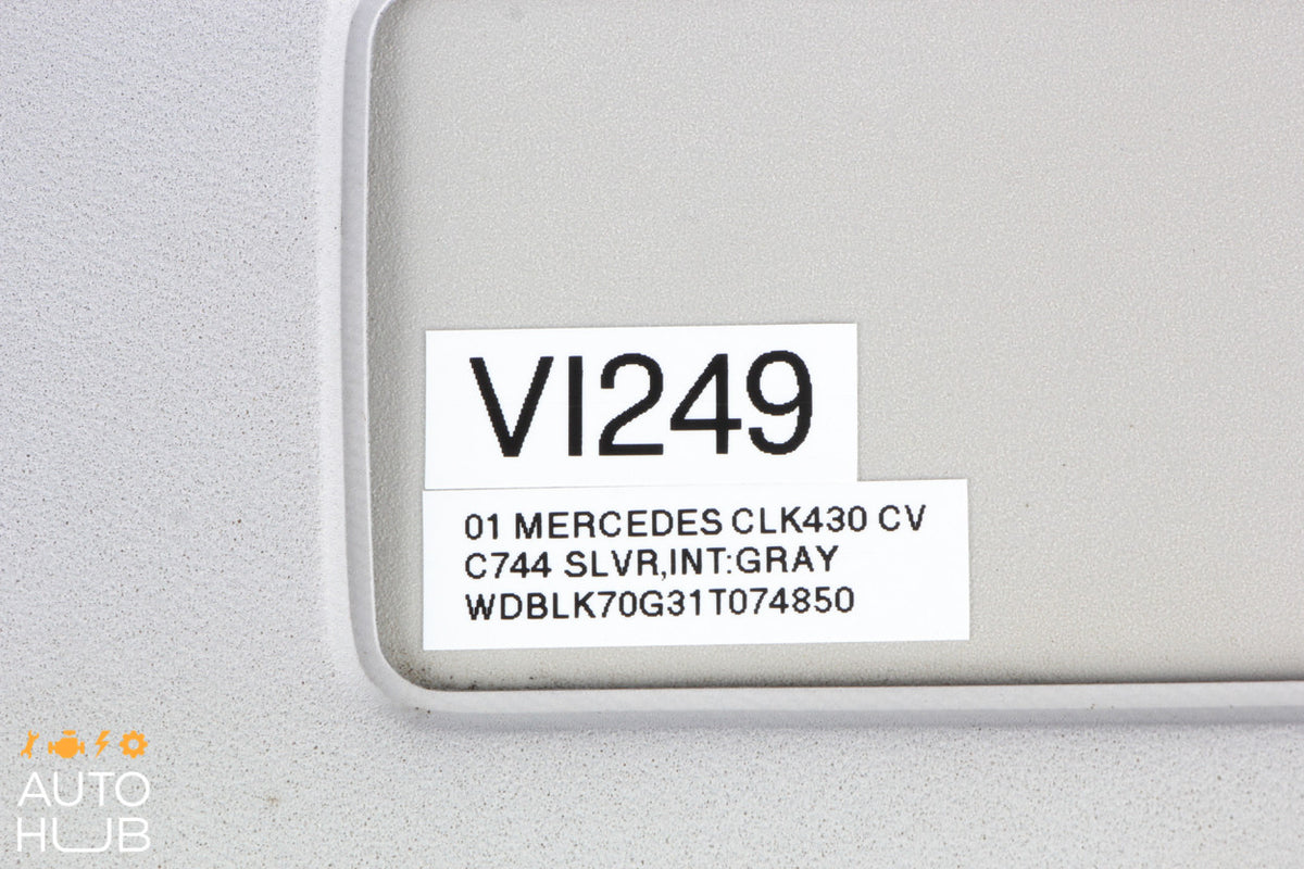 98-03 Mercedes W208 CLK430 CLK55 AMG Sunvisor Shade Cover Right Passenger OEM - photo 4