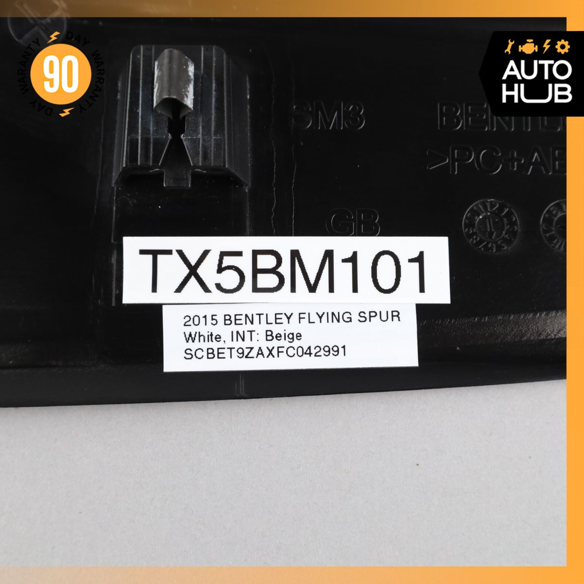 2015 Bentley Flying Spur Trunk Lid Lock Cover Trim OEM 44k - photo 14