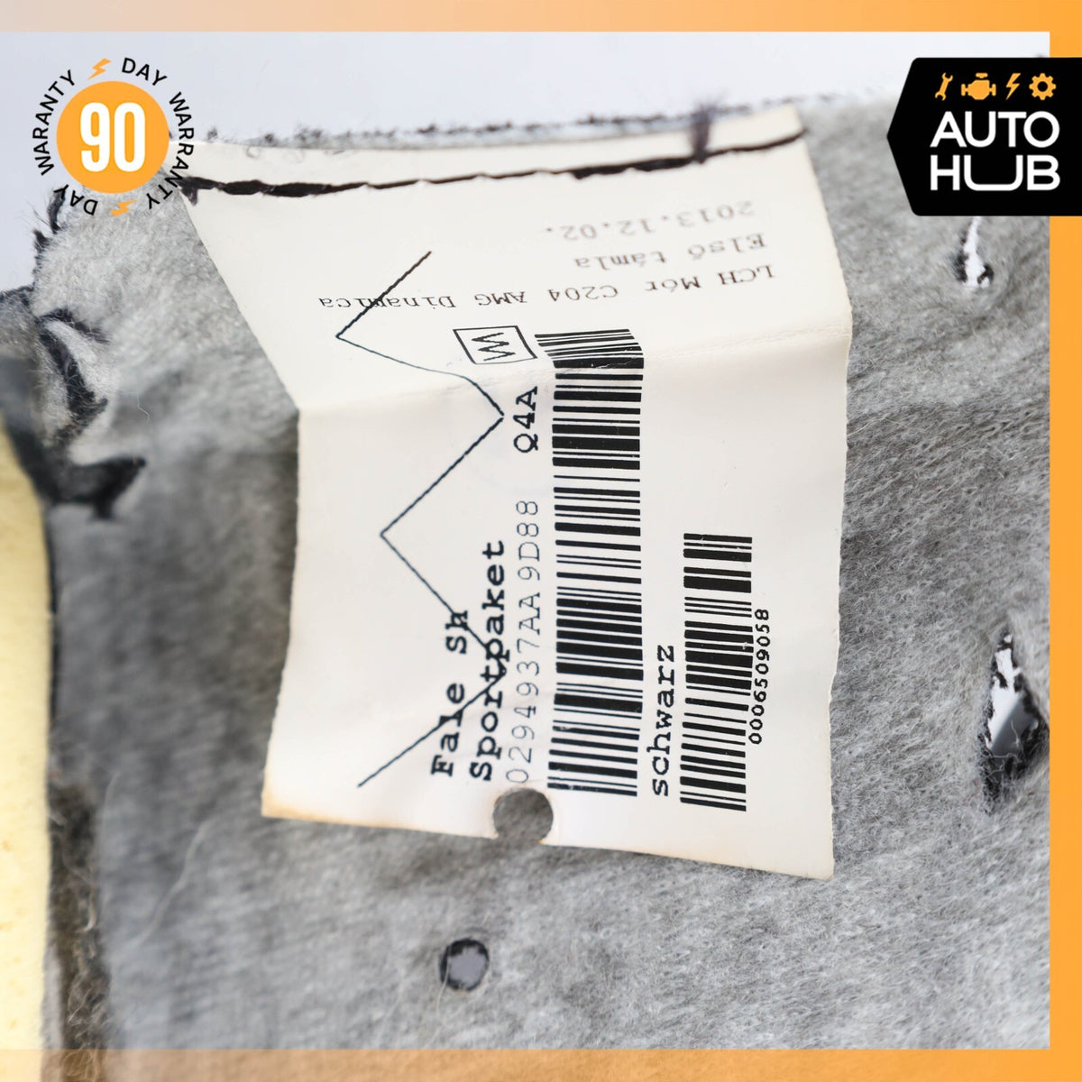 10-17 Mercedes W204 C250 Coupe E350 Front Left Side Seat Cushion Upper Suede OEM - photo 20