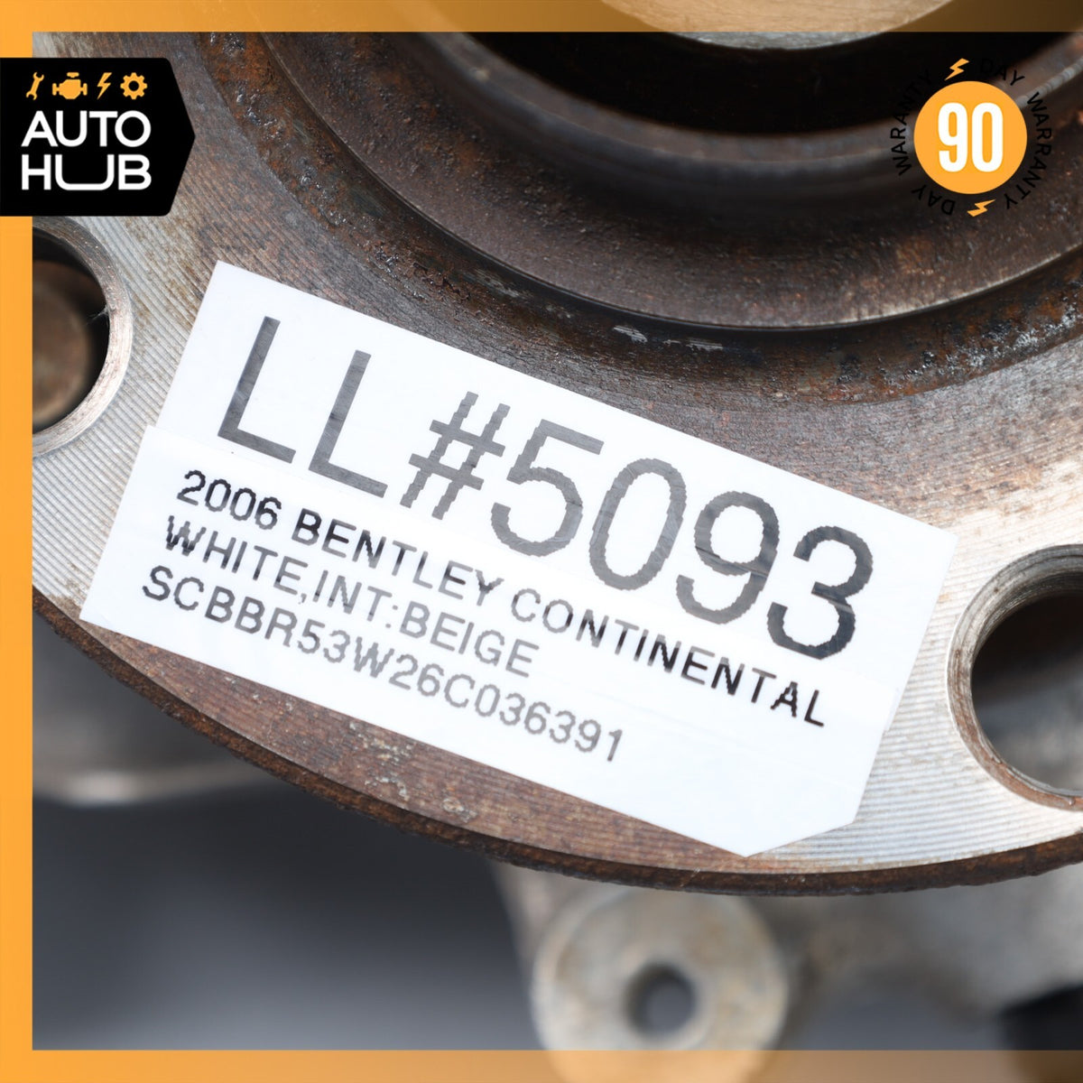 Bentley Continental Flying Spur Rear Right Side Spindle Knuckle Hub OEM 80k - photo 17