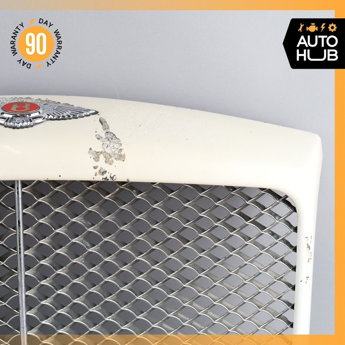 99-04 Bentley Arnage Hood Radiator Grille Grill White OEM 30k - photo 6