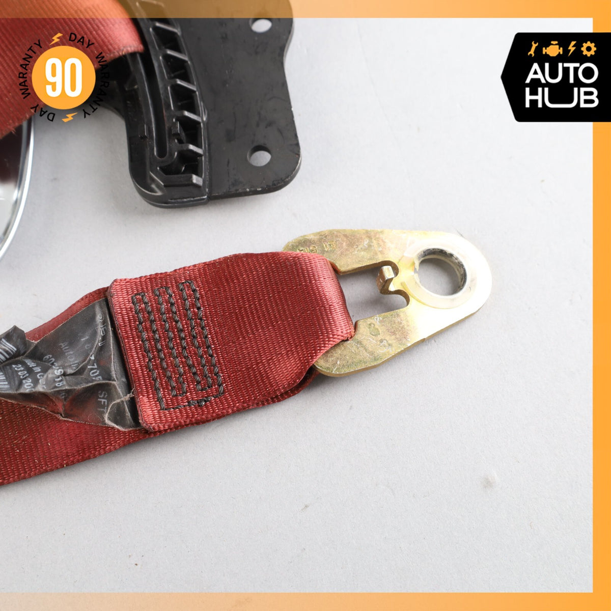 03-06 Bentley Continental GT Front Left Driver Side Seat Belt Red OEM 73k - photo 17