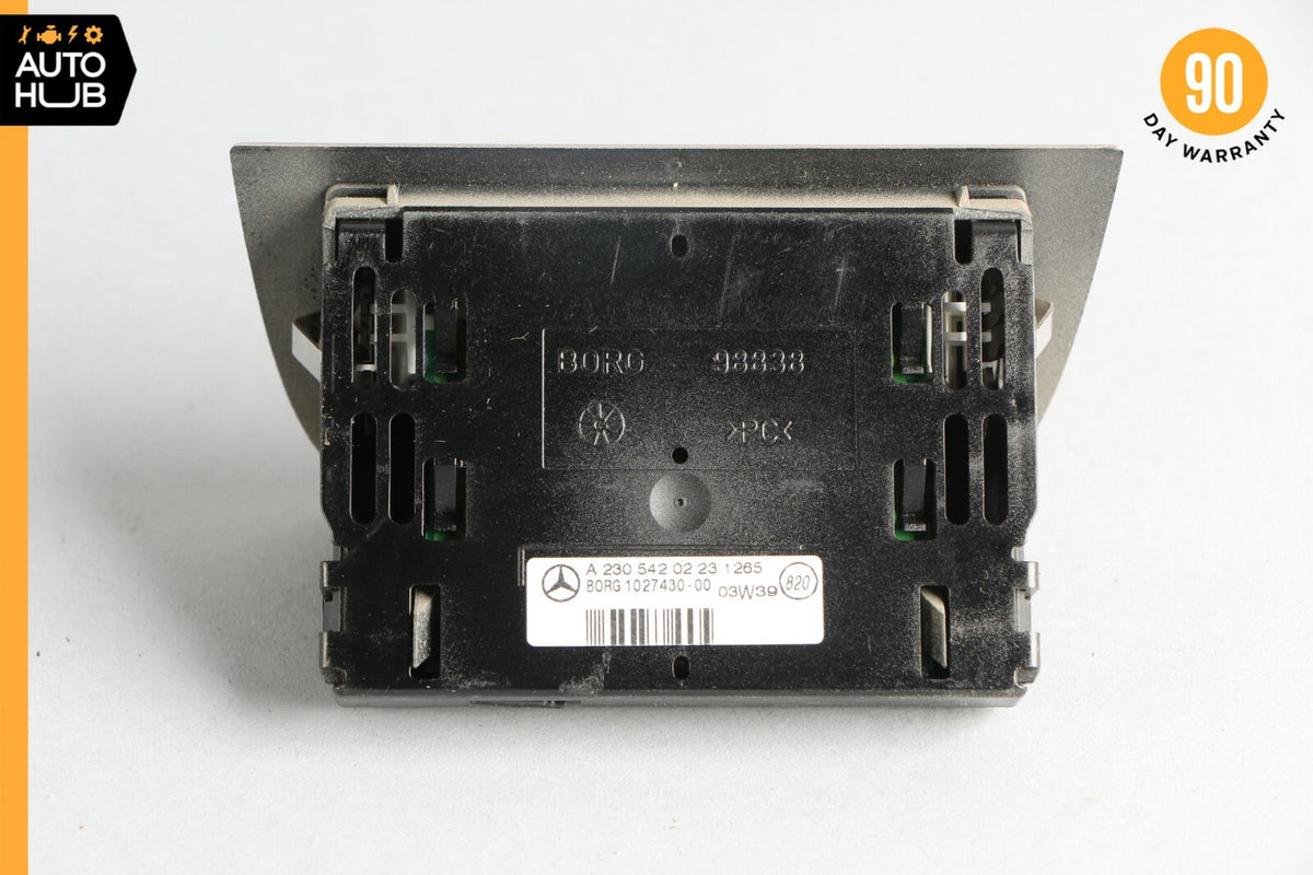 03-12 Mercedes R230 SL550 SL55 AMG Rear Parktronic Buzzer Display PDC Beige OEM - photo 8