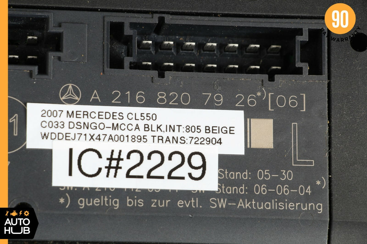 07-14 Mercedes W216 CL550 CL63 AMG Front Left Driver Seat Control Module OEM - photo 8