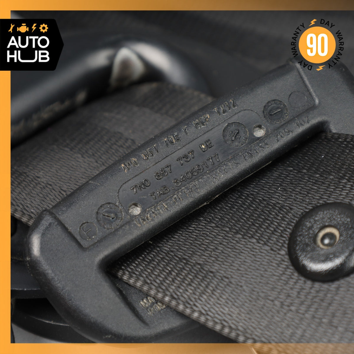 11-18 Porsche Cayenne 958 Hybrid S Front Left Driver Side Seat Belt Black OEM - photo 14