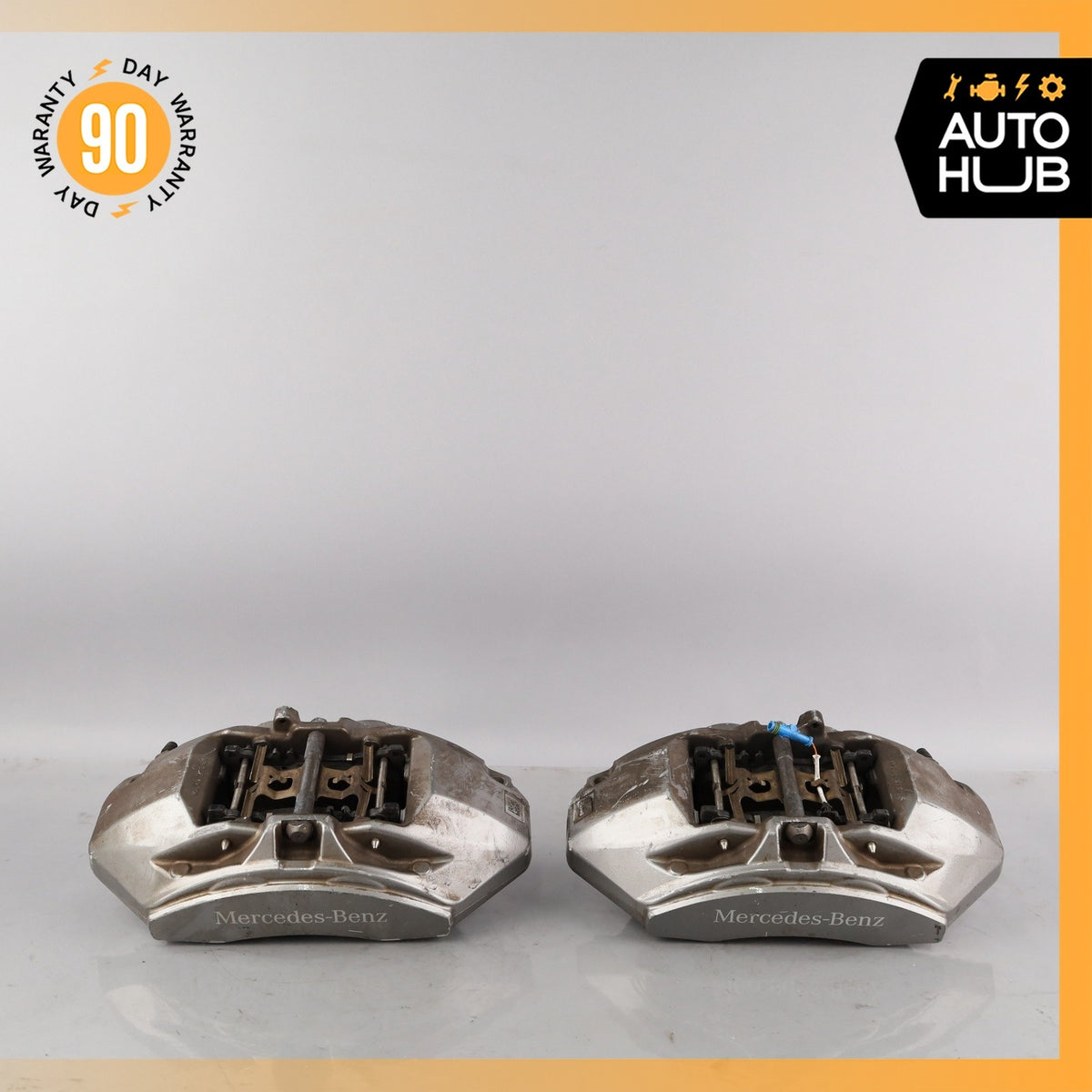 14-21 Mercedes W222 S450 S560 Front Left And Right Brake Calipers Set OEM 44k - photo 2