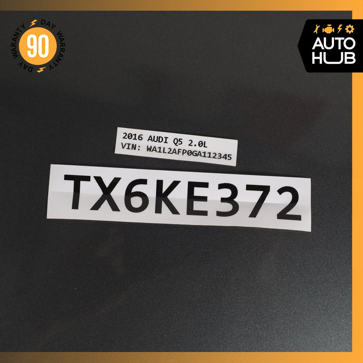 09-17 Audi 8R Q5 SQ5 Trunk Lid Spoiler Wing Black w/ Lamp OEM - photo 18