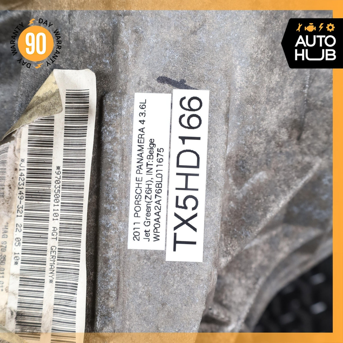 11-16 Porsche Panamera 970 4 3.6L V6 Rear Differential Diff Axle Carrier OEM - photo 14