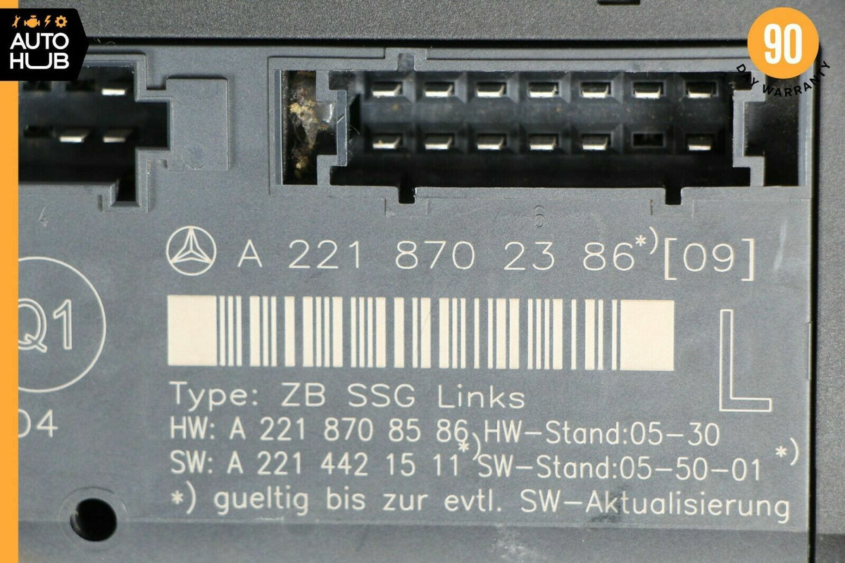 07-13 Mercedes W221 S550 S400 Front Left Driver Side Under Seat Control Unit OEM - photo 6
