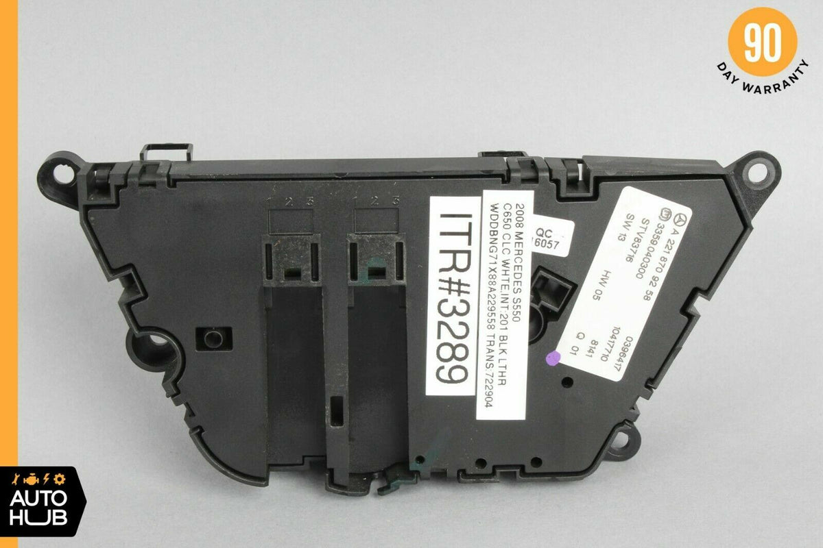 07-14 Mercedes W221 S550 CL550 Front Left Driver Seat Control Memory Switch OEM - photo 7