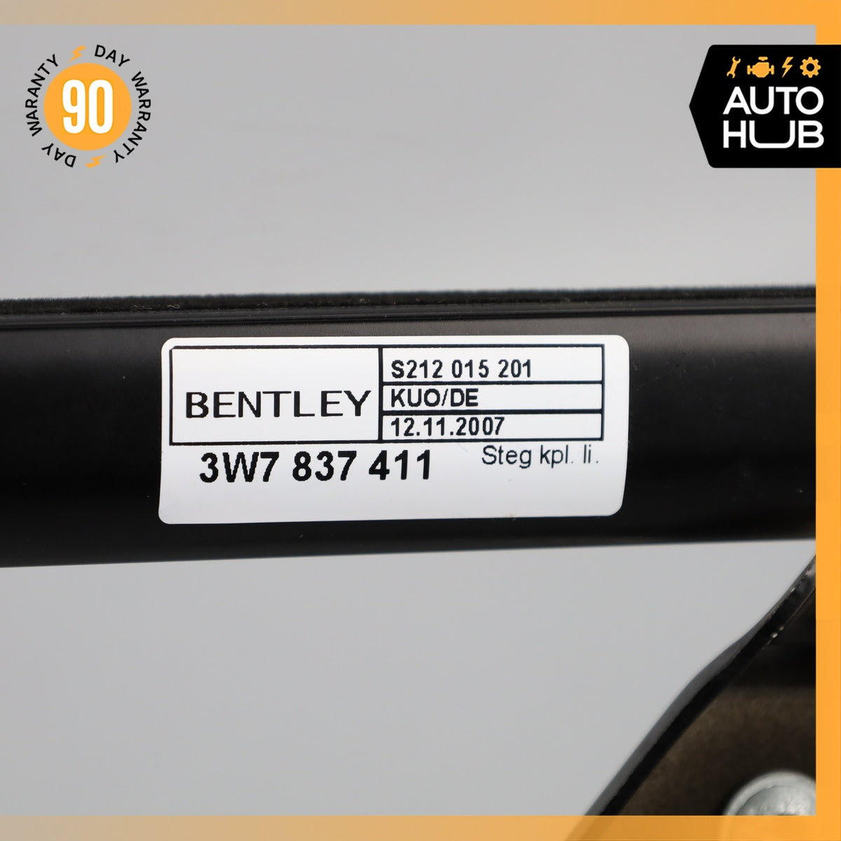 07-18 Bentley Continental GTC Front Left Side Door Vent Window Glass OEM - photo 14