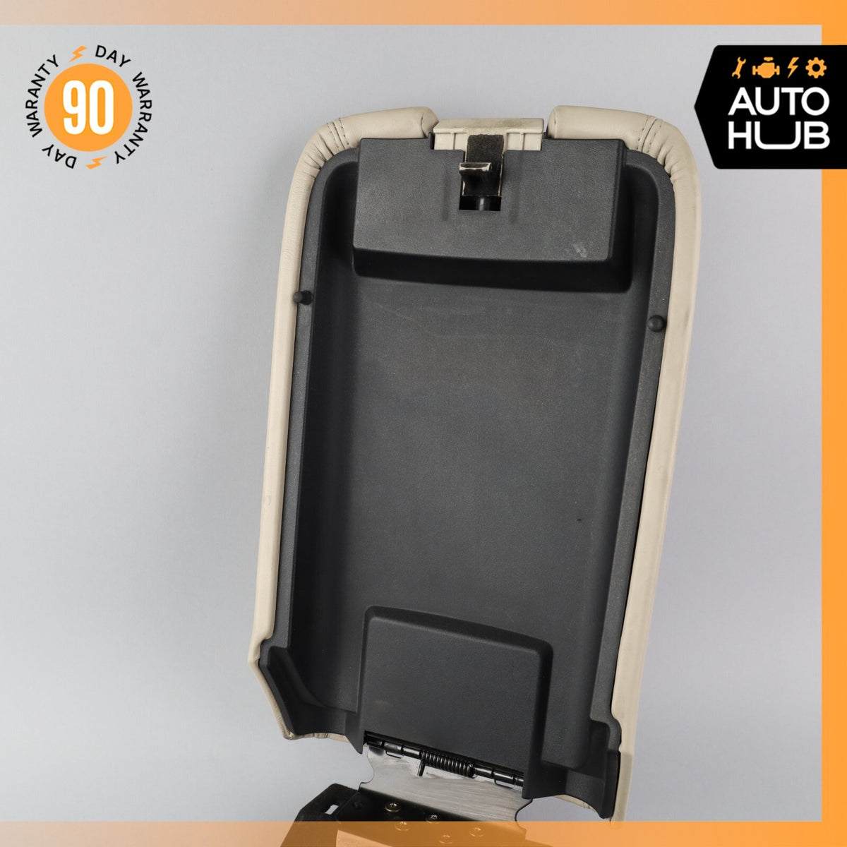 04-06 Cadillac XLR Center Console Arm Rest Armrest Storage Beige OEM - photo 4