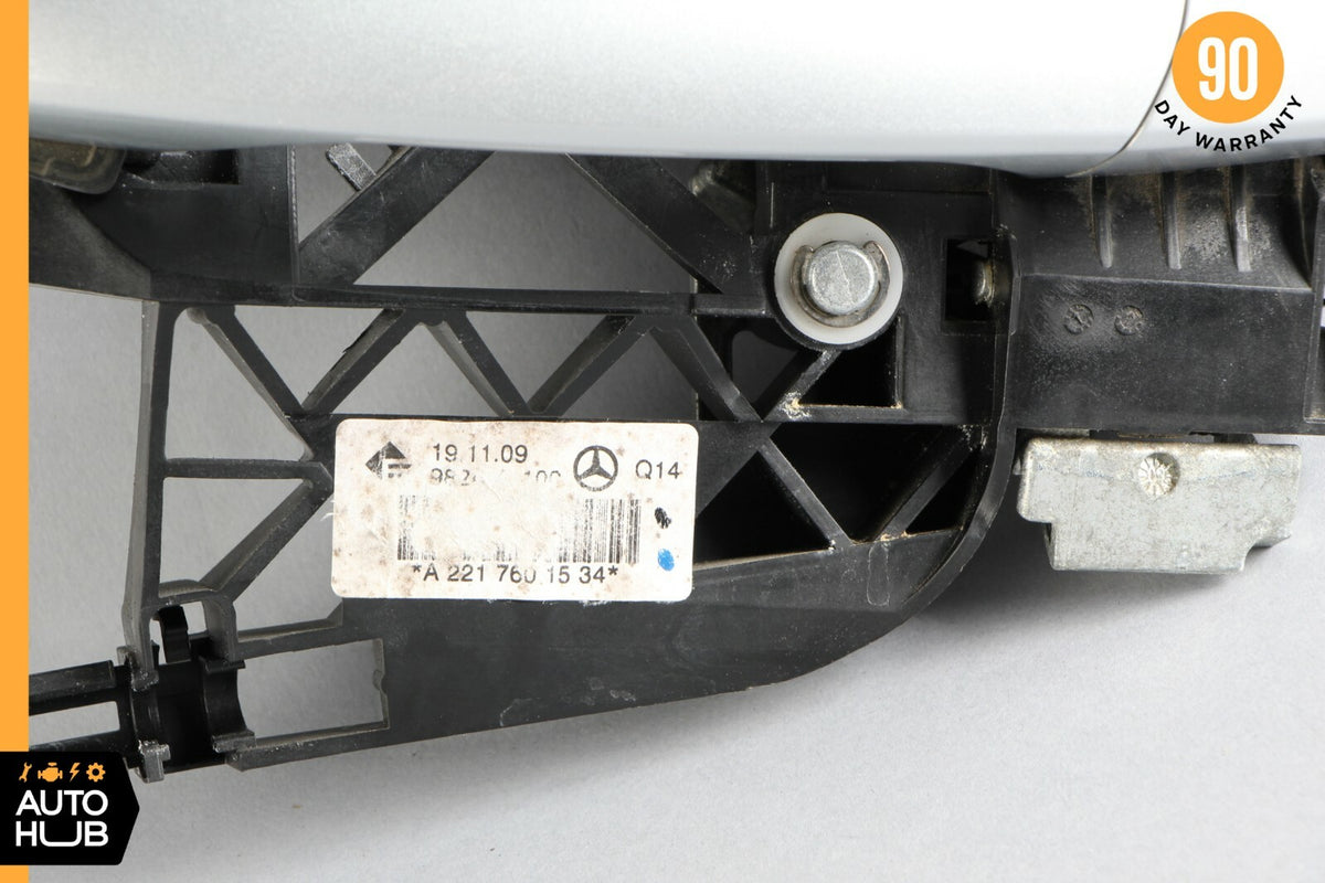 07-13 Mercedes W221 S550 S63 AMG Rear Left Side Exterior Door Handle Silver OEM - photo 5