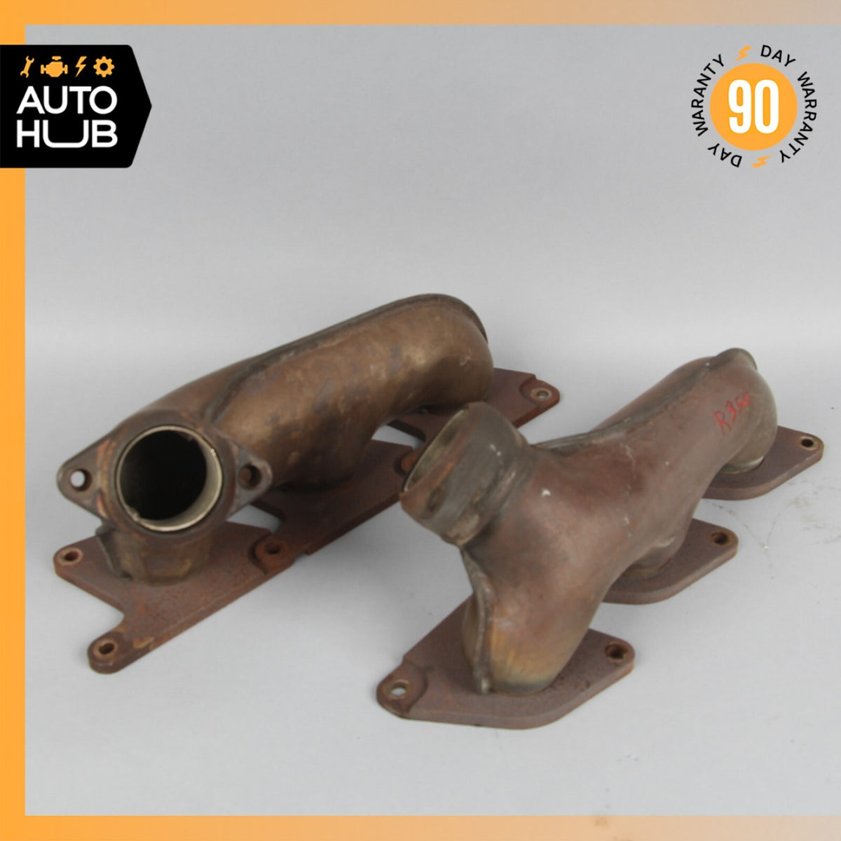 06-11 Mercedes W251 R350 ML350 M272 Right & Left Exhaust Manifold Header Set OEM - photo 1