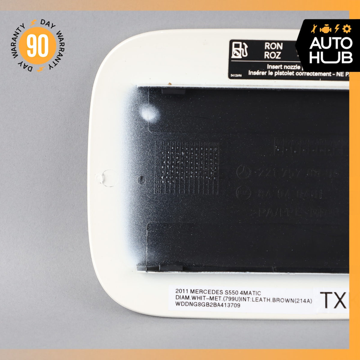 07-13 Mercedes W221 S550 S63 AMG S400 Fuel Door Lid Gas Tank Cover OEM - photo 9