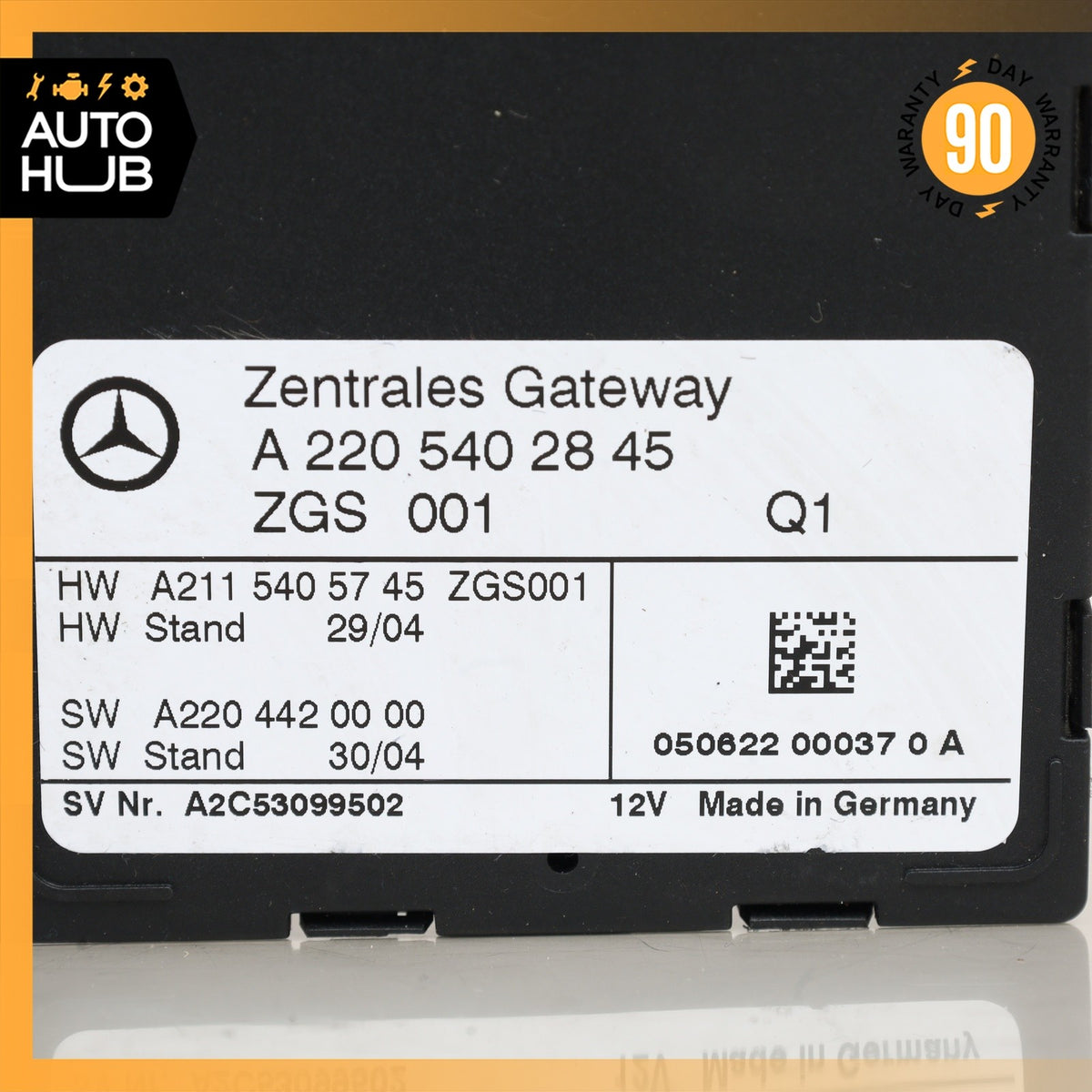 03-11 Mercedes W215 CL55 AMG E550 Central Gateway Control Module 2205402545 OEM - photo 5