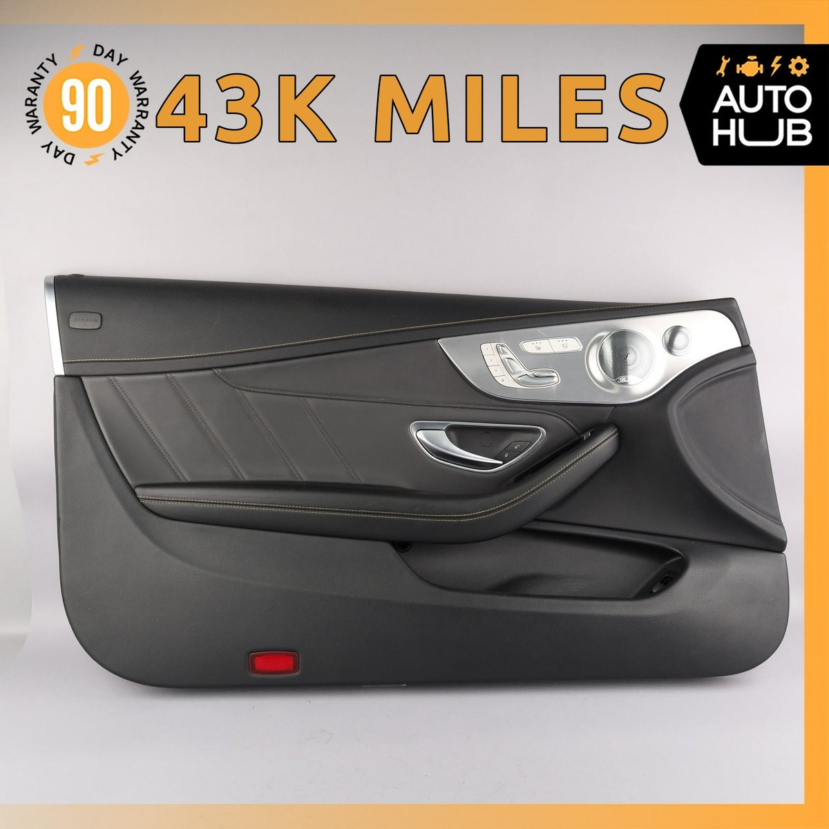 17-23 Mercedes W205 C63 AMG C300 Front Left Side Interior Door Panel OEM 43k - photo 1