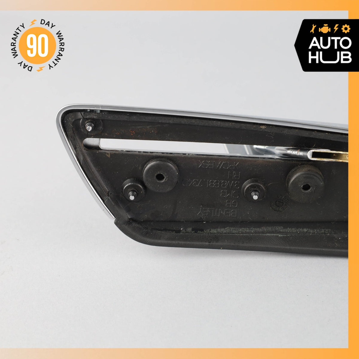 03-10 Bentley Continental GT GTC Right Side Seat Leather Trim w/ Switch OEM - photo 6