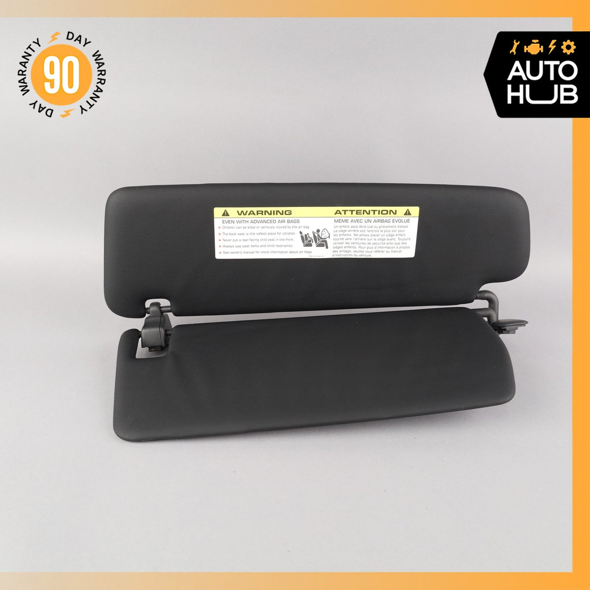 11-14 Porsche Cayenne 958 Hybrid S Sun Visor Sunvisor Front Right Side Black OEM - photo 4