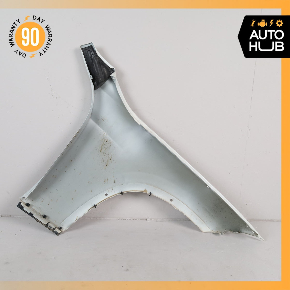 13-15 BMW E84 X1 Left Driver Side Fender Assembly White OEM - photo 8