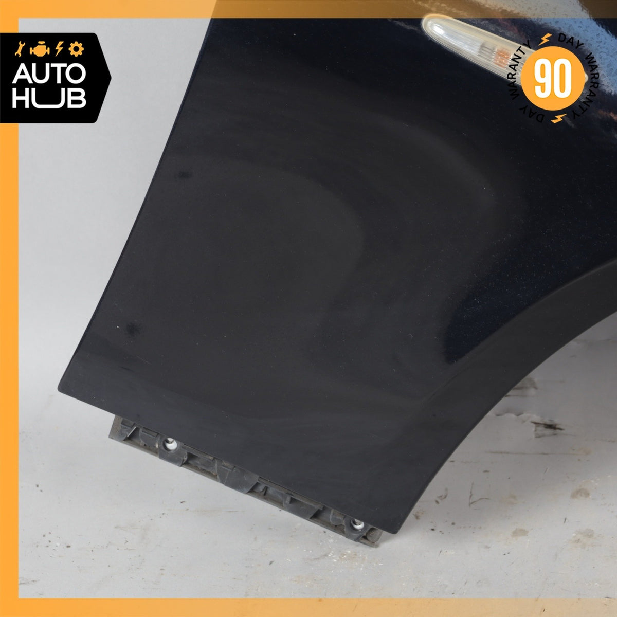 04-10 BMW E60 550i 528i Front Right Passenger Side Fender Panel Black OEM - photo 8