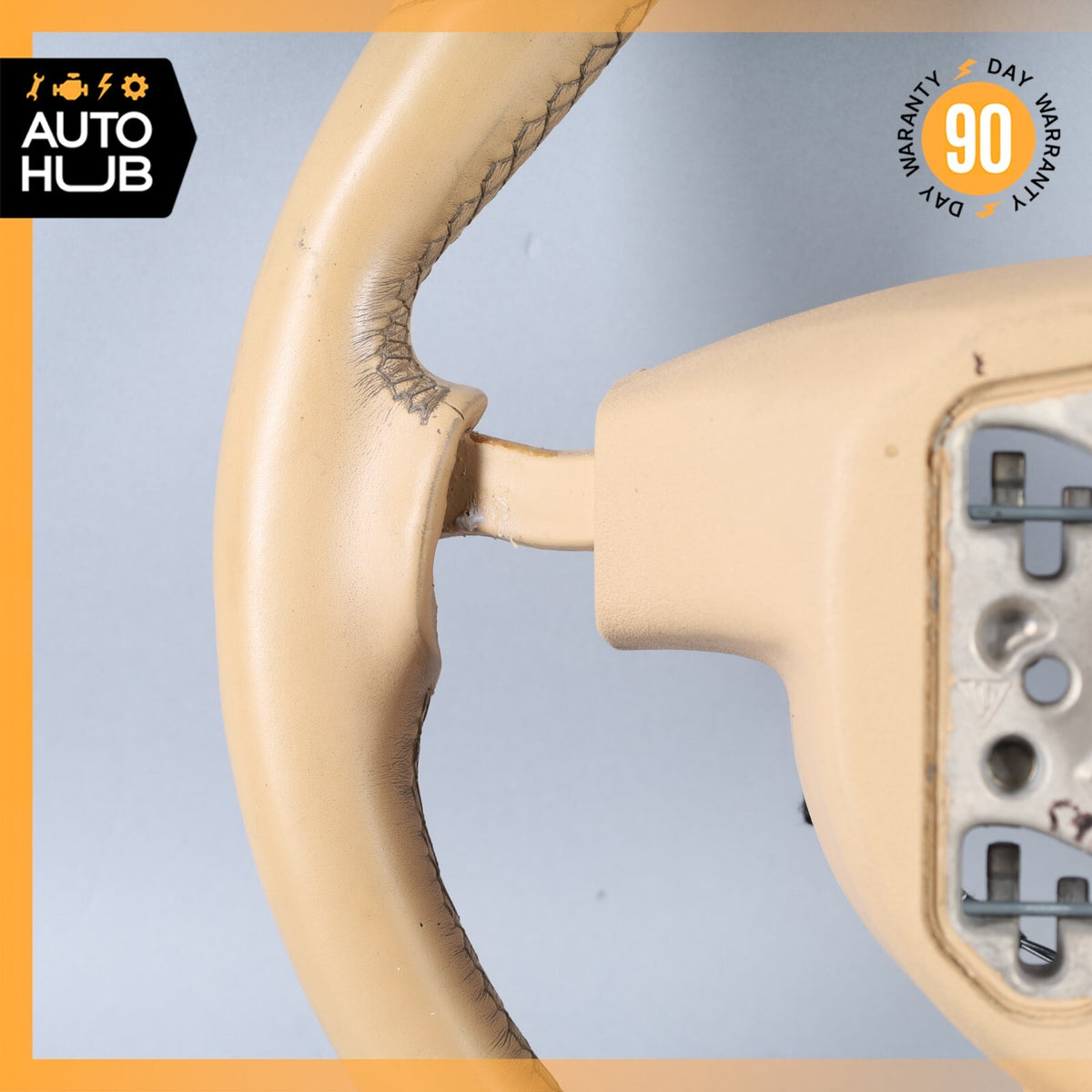 11-14 Porsche Cayenne 958 Steering Wheel Luxor Beige 97034780383 OEM - photo 15