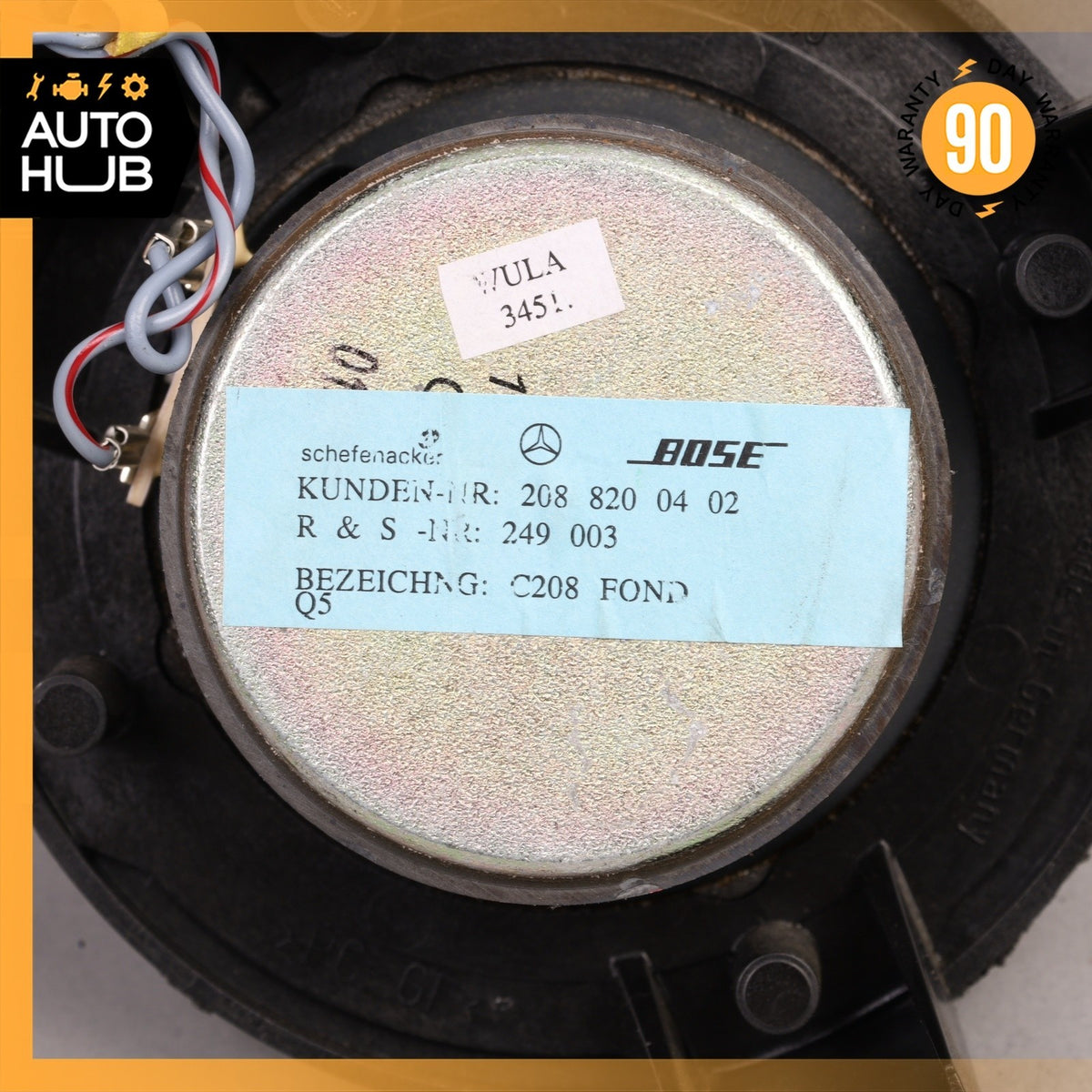 98-03 Mercedes W208 CLK430 CLK320 CLK55 AMG Door Sound Speaker 2088200402 OEM - photo 9