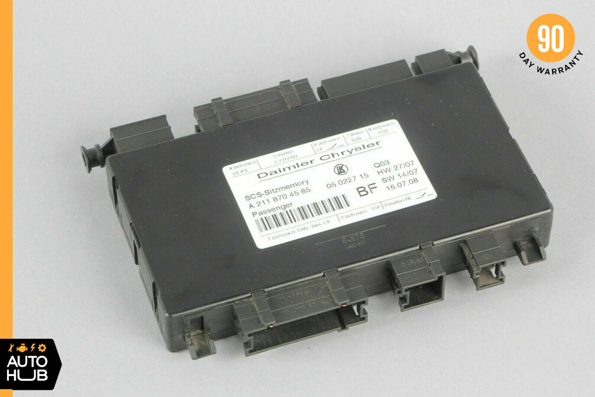 06-09 Mercedes W211 E550 CLS500 Front Right Passenger Seat Control Module OEM - photo 1