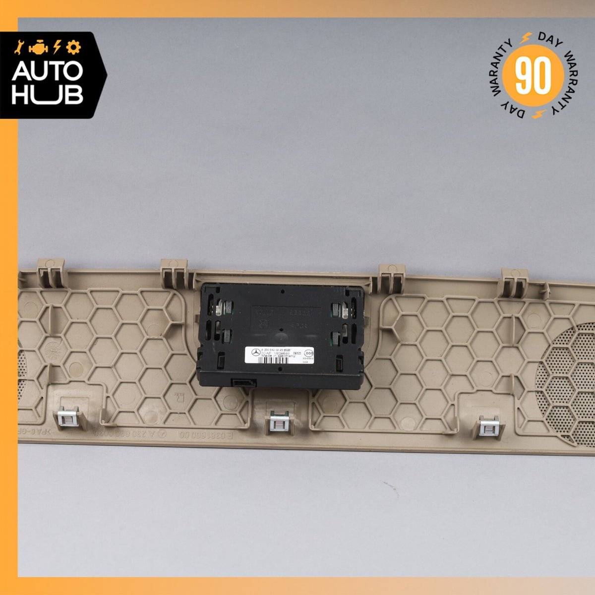 03-12 Mercedes R230 SL500 SL550 Rear Deck Speaker Cover Trim w/ Buzzer OEM - photo 9