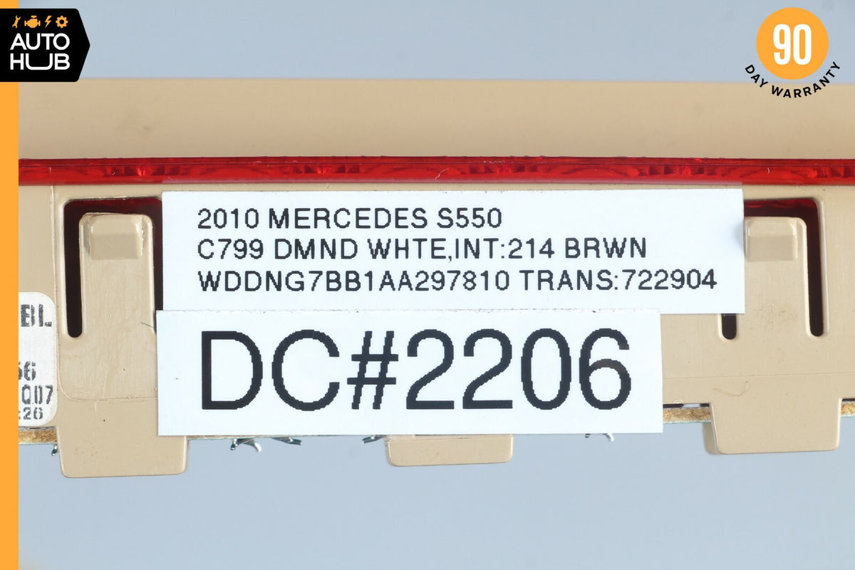 07-14 Mercedes W221 S550 CL550 CL63 AMG Rear 3RD Third Brake Stop Light Beige - photo 10