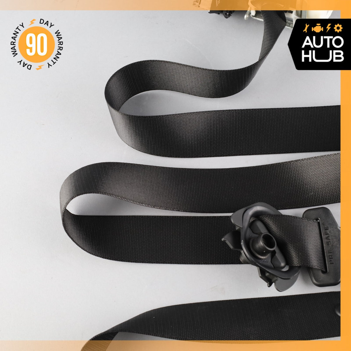 10-13 Mercedes W221 S400 S63 AMG Seat Belt Front Right Passenger Side Black OEM - photo 3