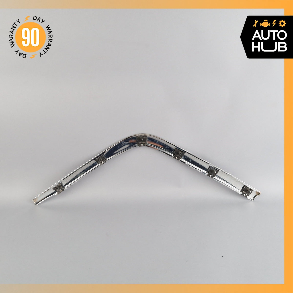 93-99 Mercedes W140 CL600 S500 Coupe Front Bumper Right Molding Trim Chrome OEM - photo 9